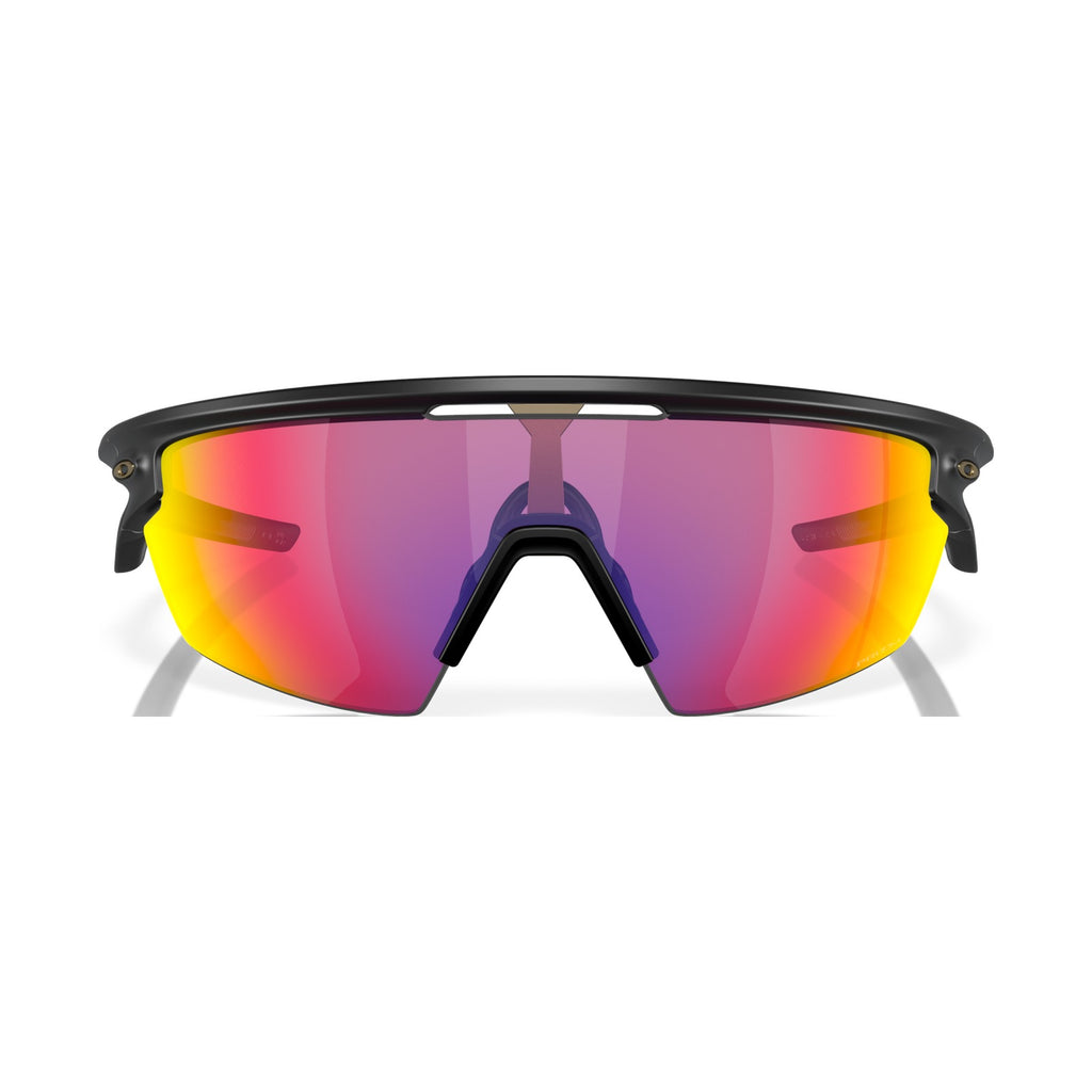 Oakley Sphaera front view showing the wide-coverage Prizm Road lens