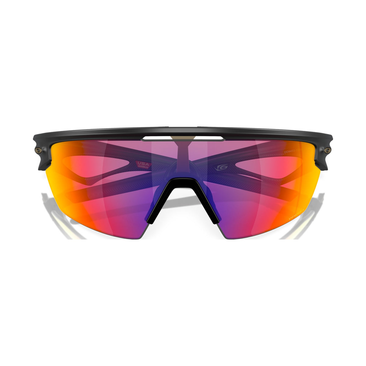 Oakley Sphaera close front view showing the Prizm Road lens tint