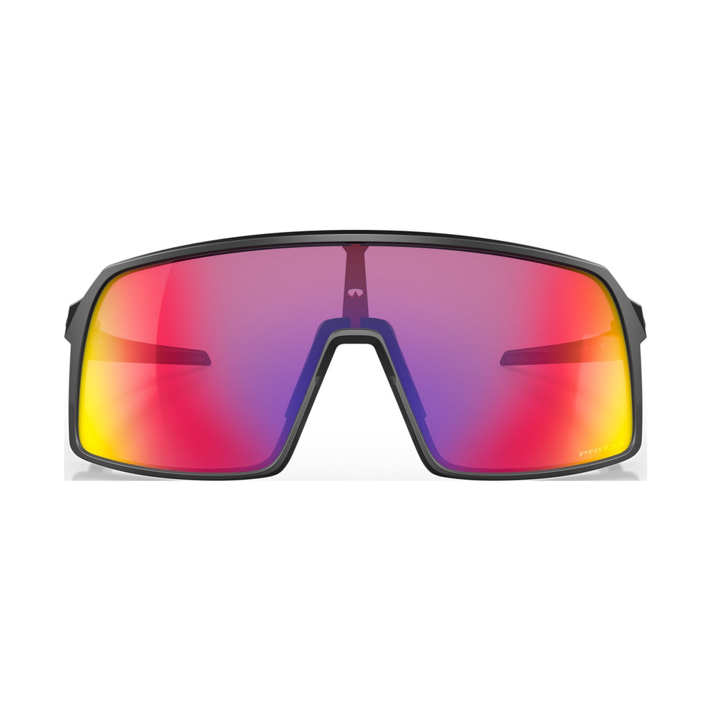 Oakley Sutro front view showing the full Prizm Road shield lens