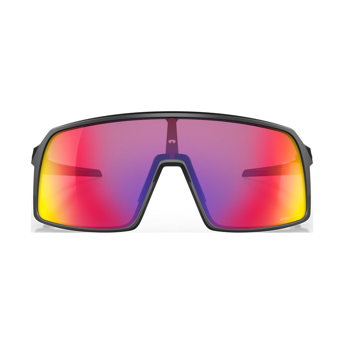 Oakley Sutro front view showing the full Prizm Road shield lens