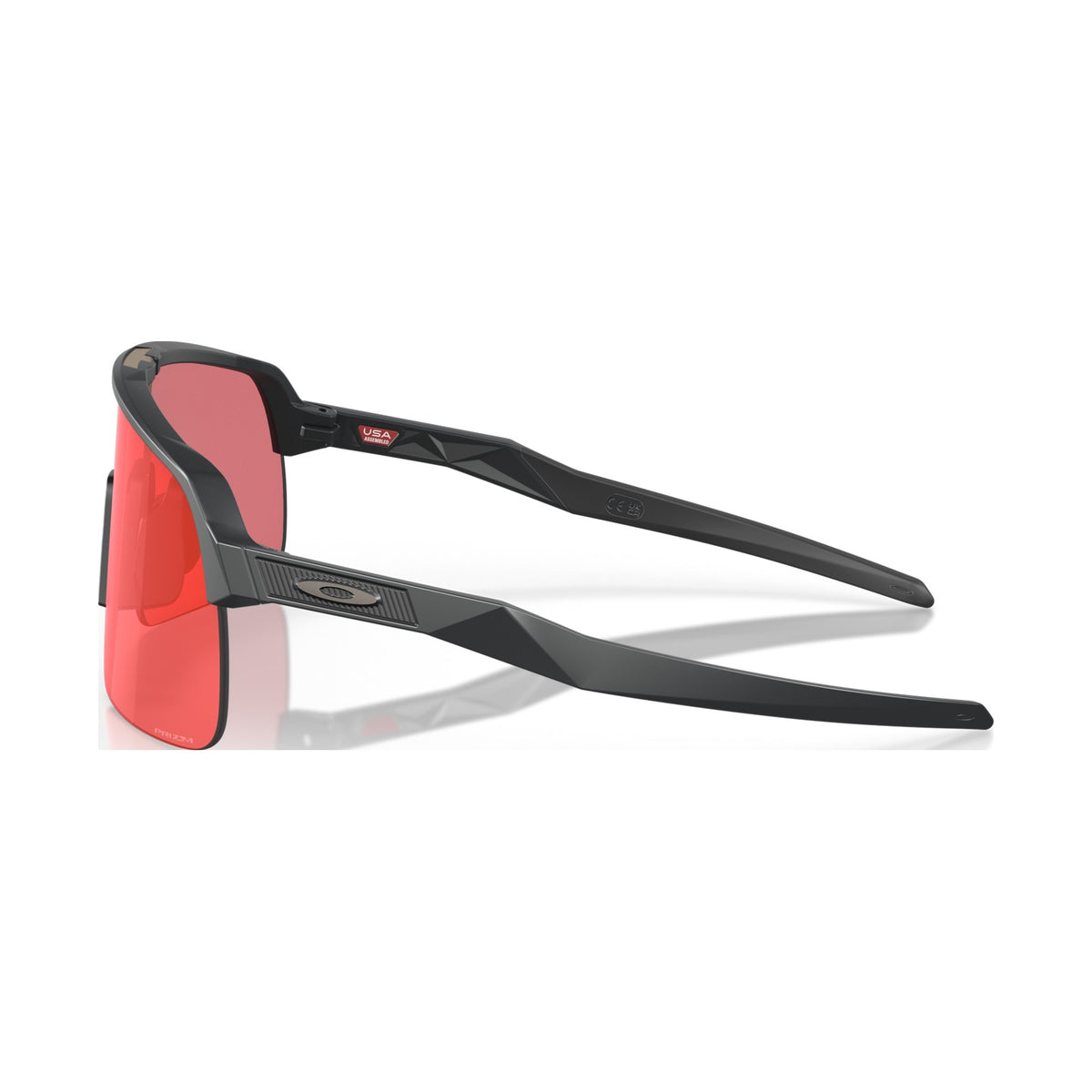 Oakley Sutro Lite side profile showing the temple arms and Oakley icon